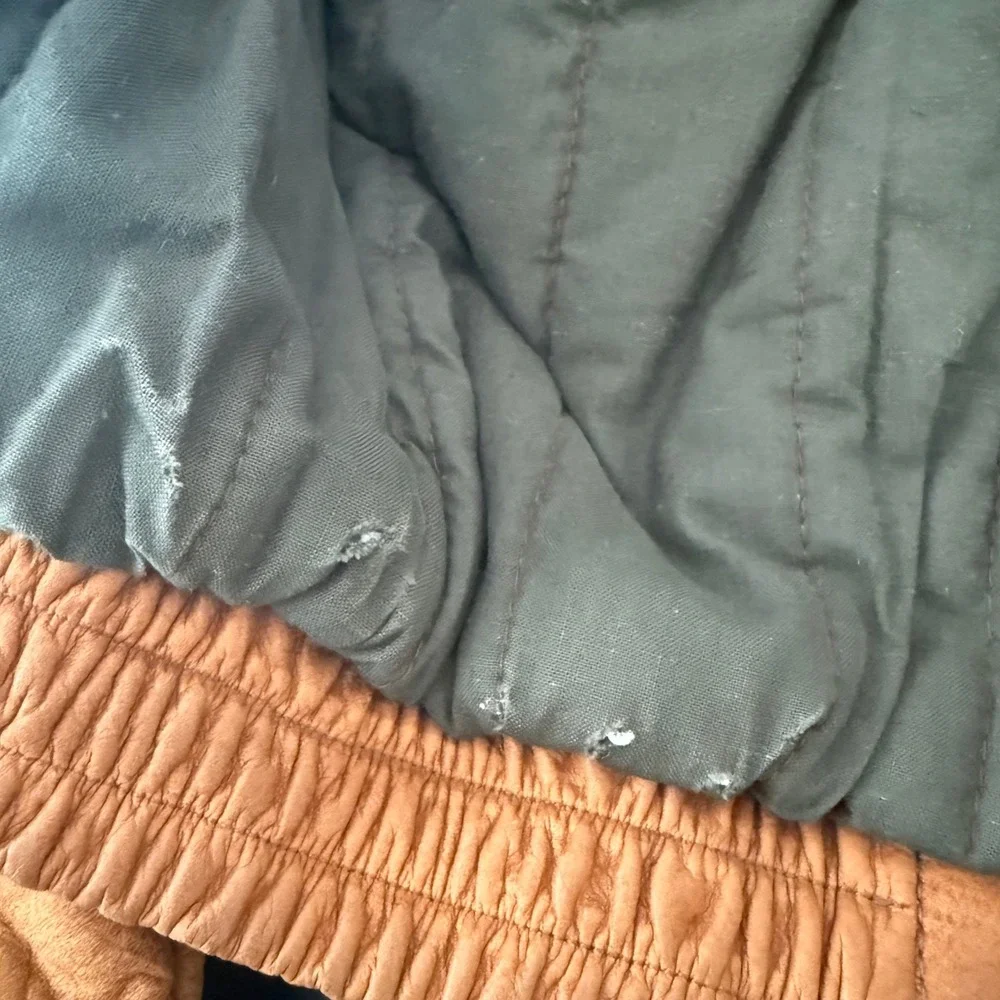 VTG 90s Leather Bomber Jacket L Tan Flight Aviator Rugged Streetwear‎ Gorpcore